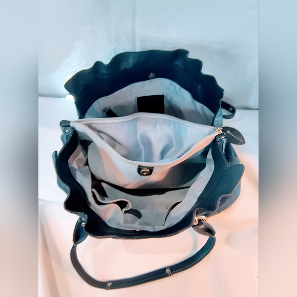 COACH Vintage Penelope Shoulder Bag in Dark Blue Pebbled Leather, Style F14682 - Picture 8 of 16